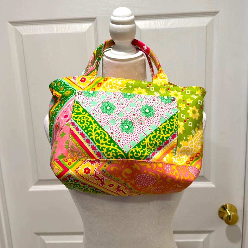 NWT, small preppy bag, heavy canvas material.